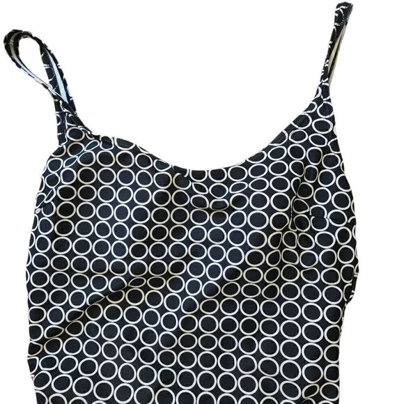 CHRISTINA ONE PIECE DOUBLE LINED SWIMSUIT BLACK AND WHITE SIZE 14 L - Picture 2 of 9